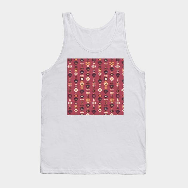 American Aztec Boho Tribal Tank Top by Sandra Hutter Designs